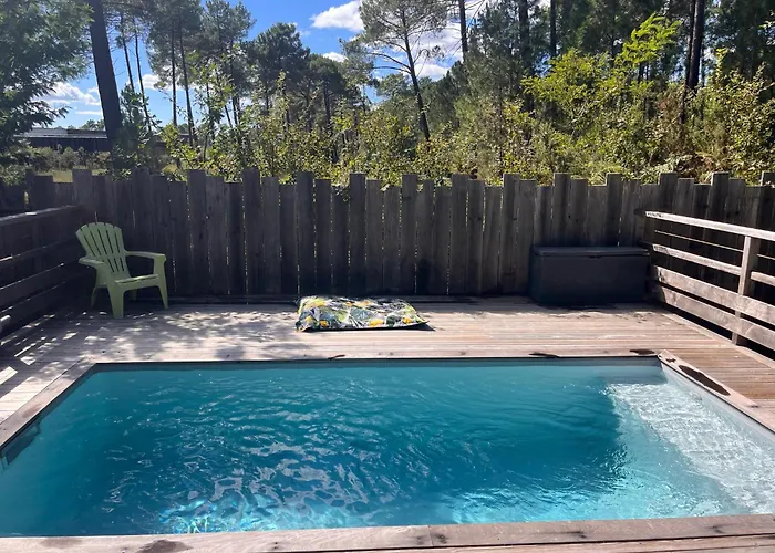 Maison Bois A Avec Piscine * Lacanau